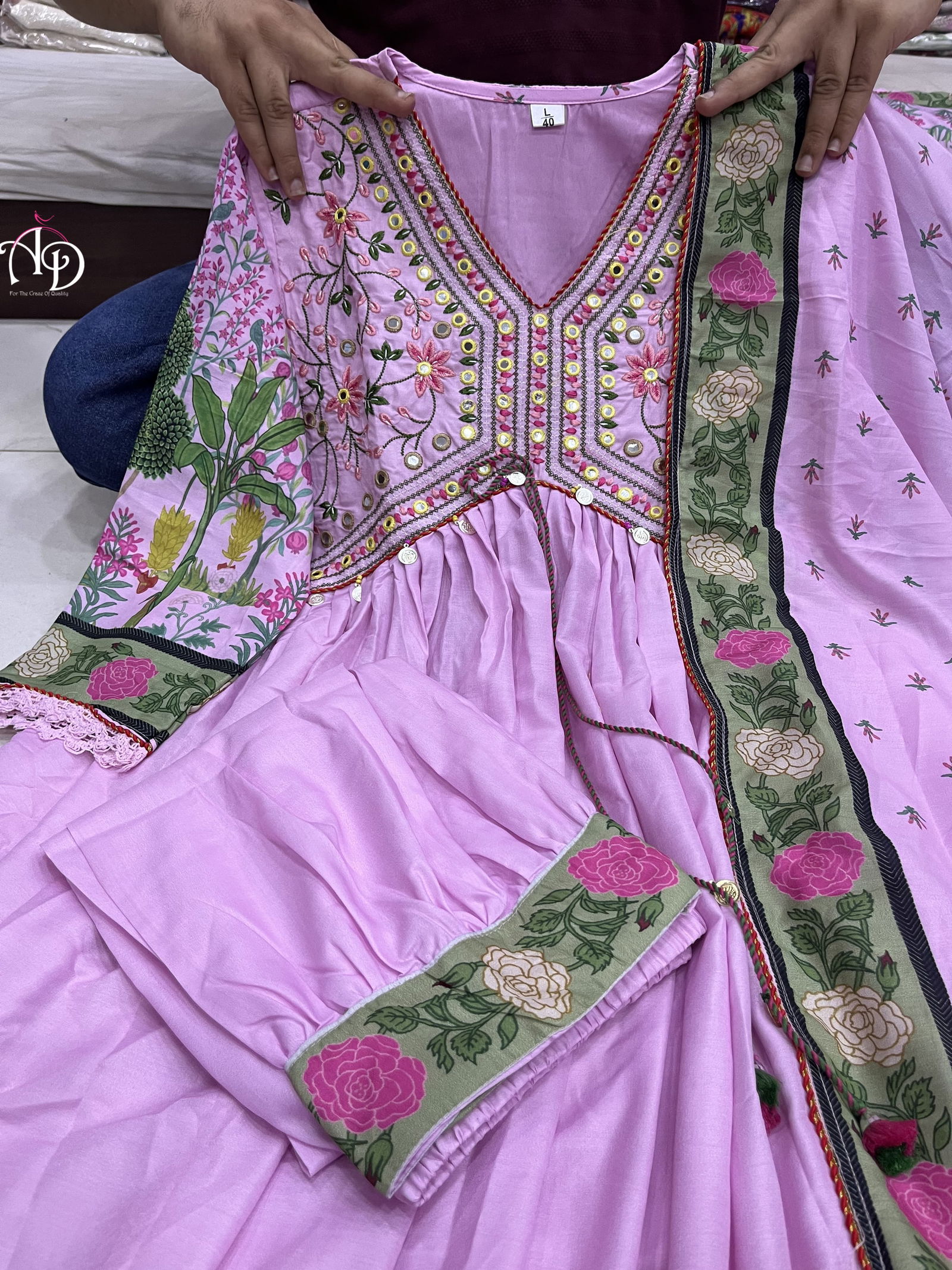 Akshar Alia Cut Designer Kurti With Bottom Dupatta Catalog